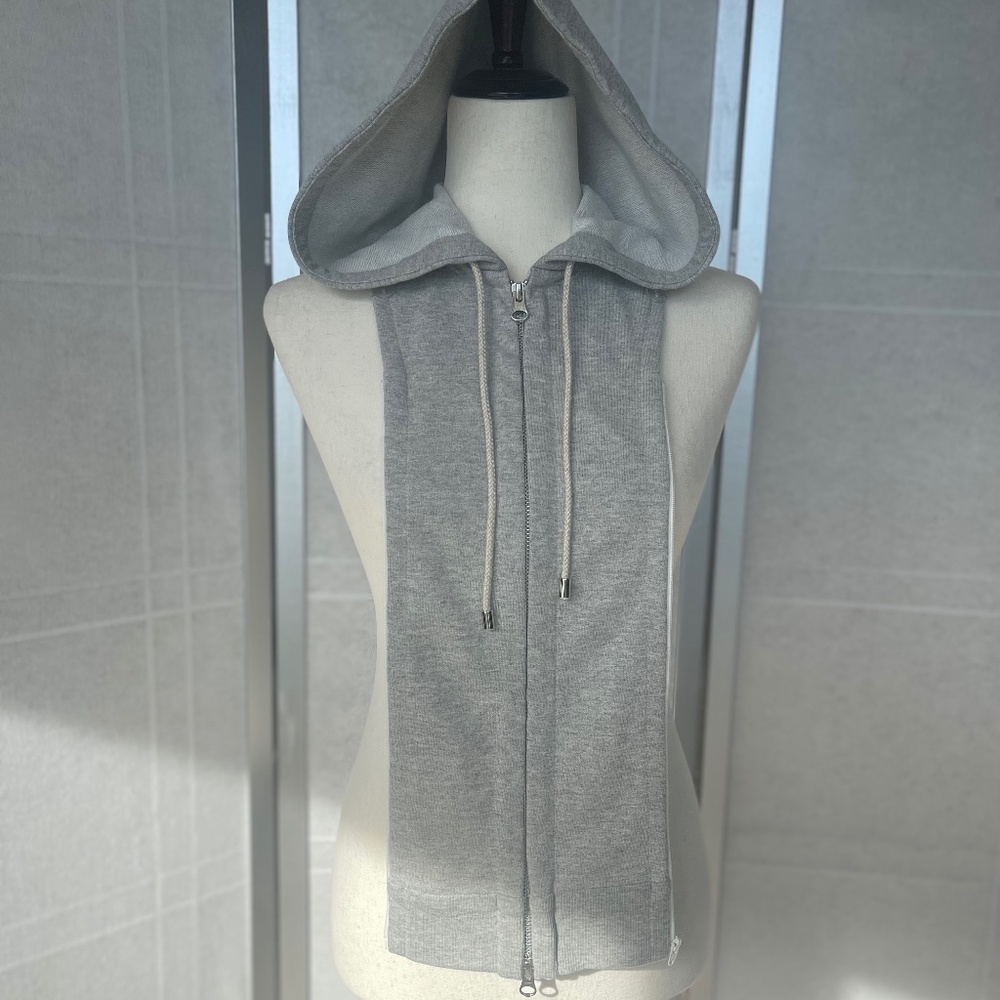 NWOT Veronica Beard Grey Hoodie Dickey sz 00-14